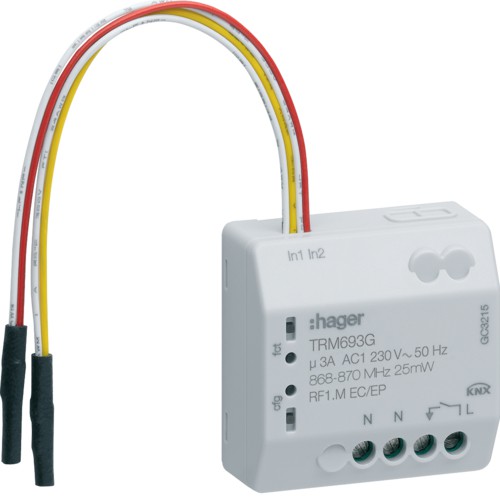 Micro modules pour éclairage – Système ON/OFF avec Neutre – TRM693G – Hager