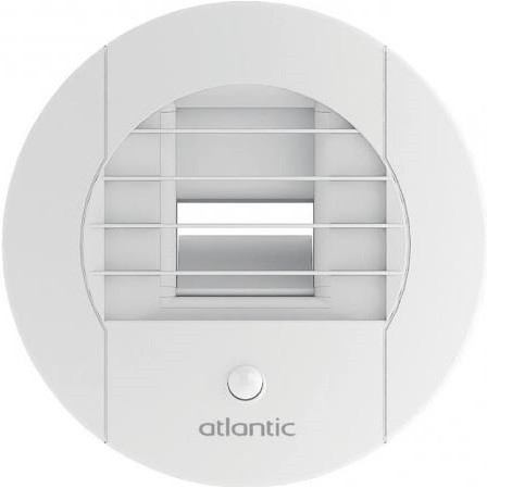 Bouche d’extraction WC Autoréglable – Détecteur de présence – A piles – 125mm – 526393 – Atlantic