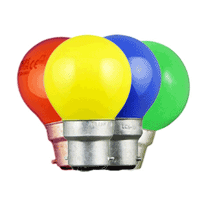 Ampoules couleurs pour lampes spéciales