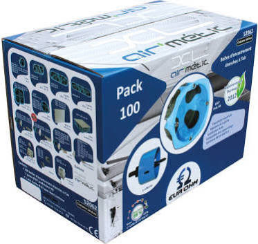 Pack de 100 boîtes d’encastrement étanches pour cloisons sèches + scie cloche offerte – 1 poste – 52062 – EUR’OHM