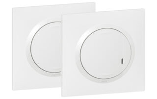 Prêt à poser avec 1 commande sans fil et 1 interrupteur complet Dooxie - Blanc - 600692 - Legrand