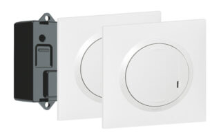 Prêt à poser va-et-vient avec 2 commandes sans fil et 1 micromodule complet Dooxie - Blanc - 600699 - Legrand