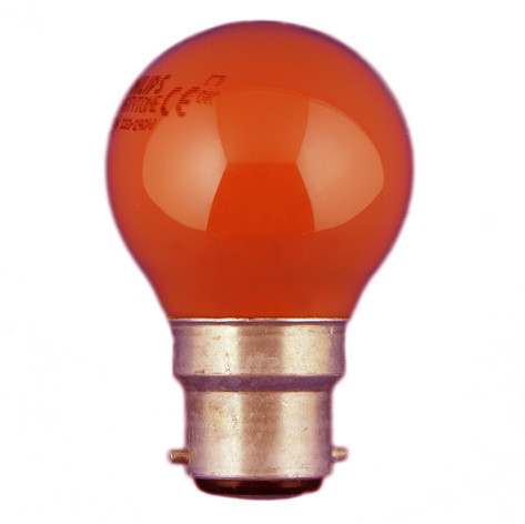 Ampoule couleur rouge sphérique 230V 15W B22D - 1240044 - Orbitec