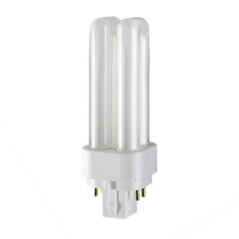 Ampoule Dulux D/E 10W économique Blanc brilant cuLot G24q