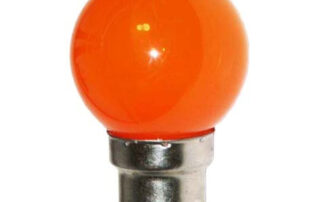 Ampoule 4 Led SMD - 0,62W - Orange - B22 - 65682-5PC - Festilight