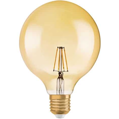 Ampoule Led Filament – Globe 125 – Or – E27 – 2500 K – 2,5W – 808980 – Osram