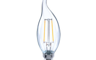 Ampoule LED Flamme Coup de Vent 2-23W 230lm 2700K E14