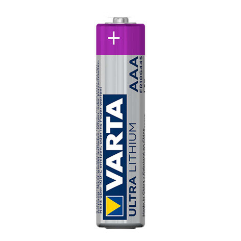 Pile LR03 (AAA) Lithium Ultra 1100 mAh 1.5 V – Blister de 4 piles – 6103 – Varta