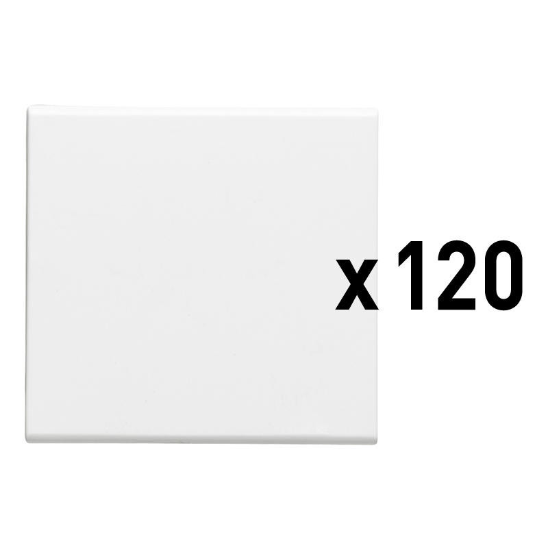 Lot de 120 interrupteurs ou va-et-vient 10AX 250V~ Easy-Led Mosaic – 2 modules – Blanc – 077098L – Legrand