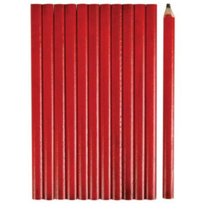 Crayon de Menuisier 175Mm - Lot de 12 - 1901-x12 - Perel