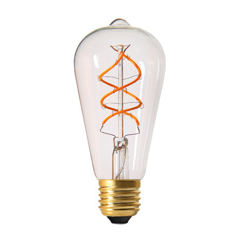 Ampoule Led Filament Edison Twisted - 5W - 2200K - culot E27