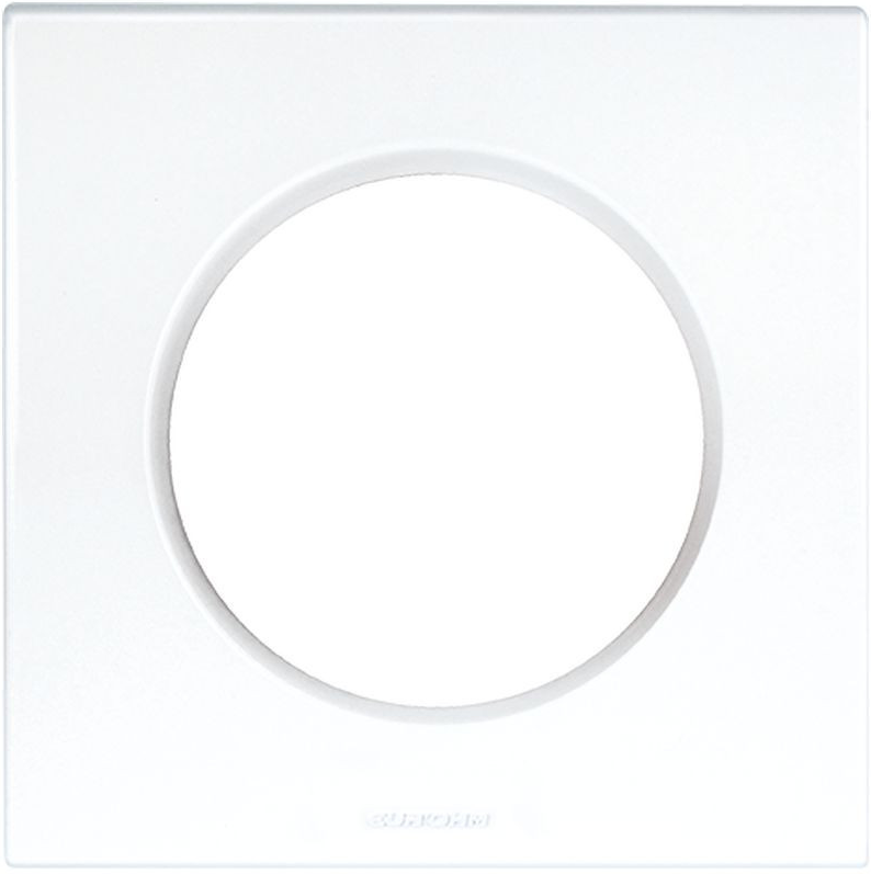 Plaque de finition 1 poste – Square – Blanc – 60295 – Eur’Ohm