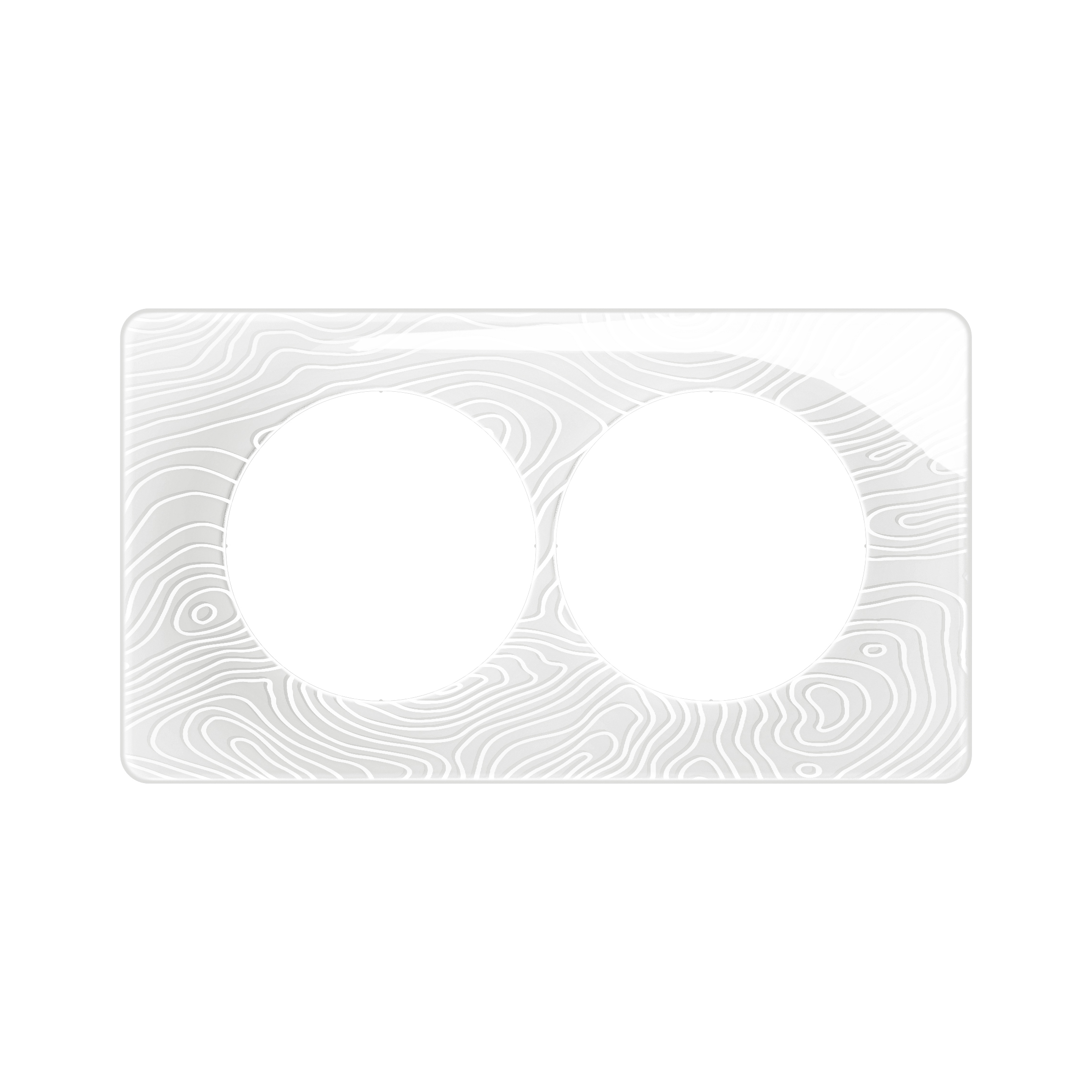 PLAQUE 2P ENTR. 57 BLANC RELIEF Céliane 2024 – CP0606 – Legrand