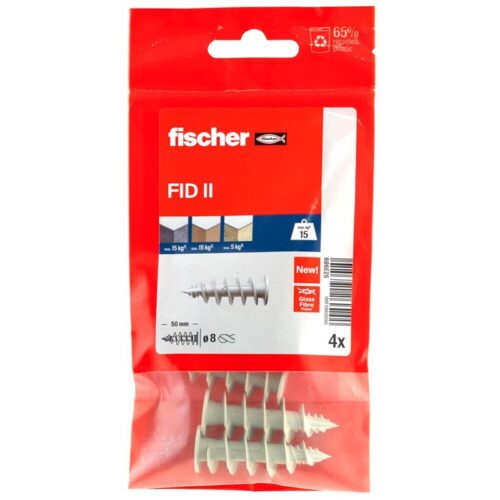 523989 Cheville nylon FID II 4B fixation dans l'isolant Fischer