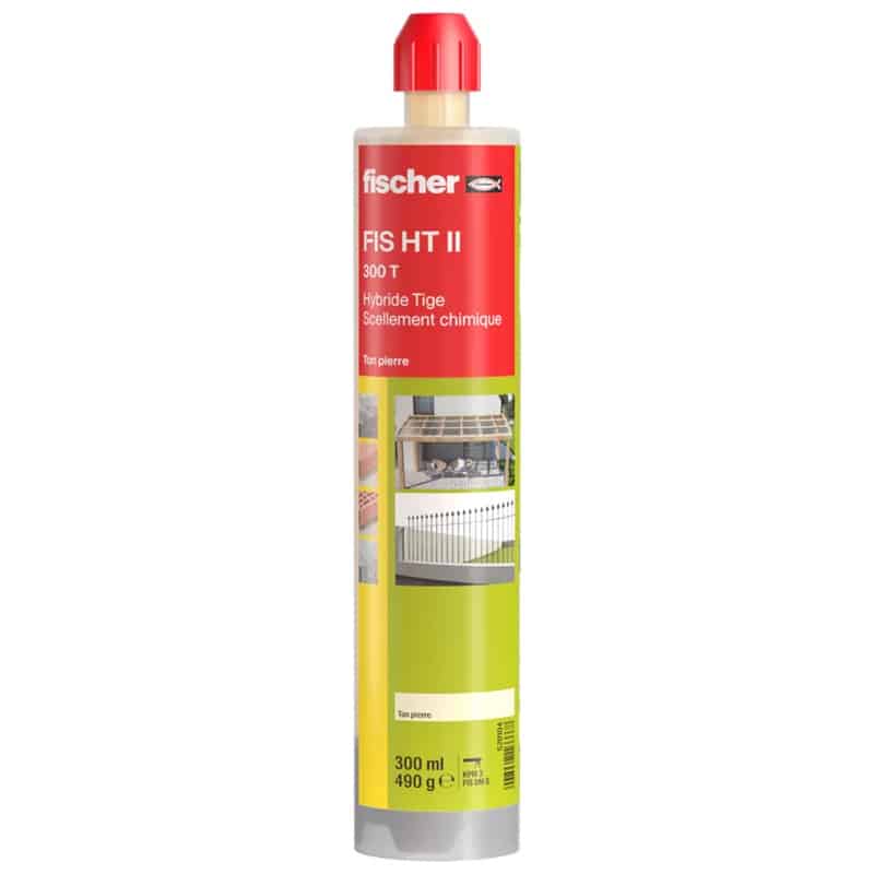 Résine hybride de scellement de fixation FIS HT 300 T gris – 572316 – Fischer