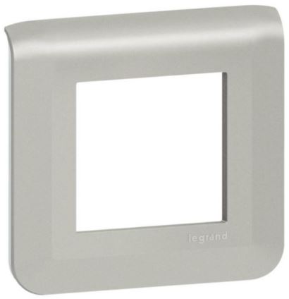 Plaque de finition 2 modules – Alu – Mosaic – 079302L – Legrand